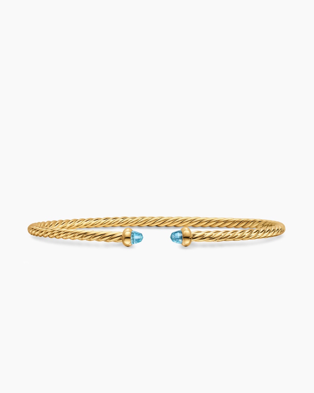 Womens Micro Cablespira Flex Bracelet in 18K Yellow Gold, 2.6mm