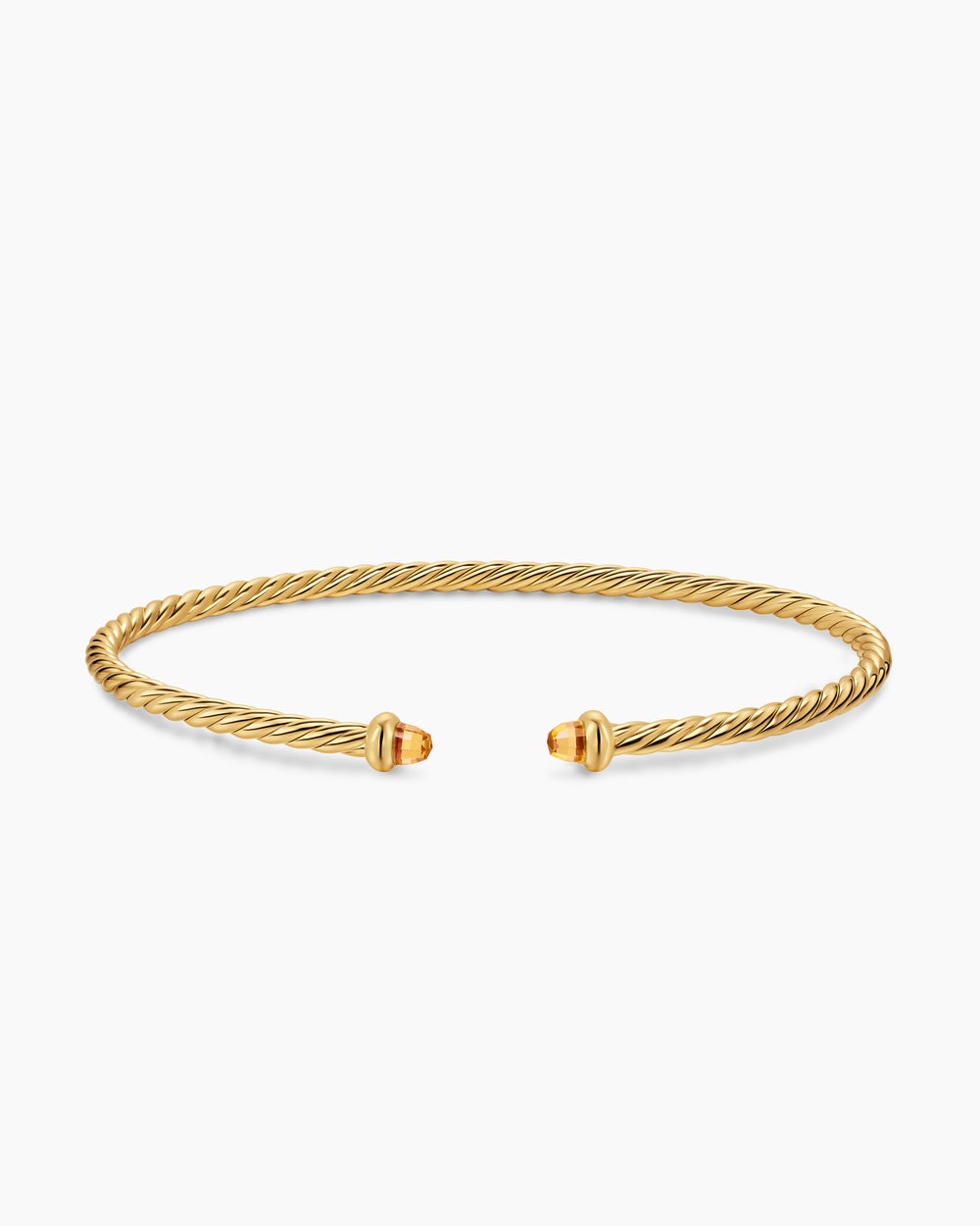 Womens Micro Cablespira Flex Bracelet in 18ct Yellow Gold, 2.6mm