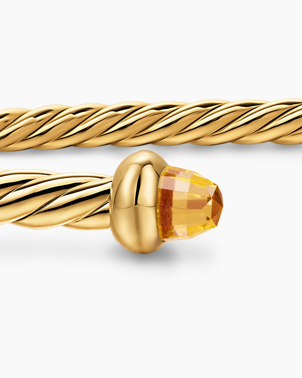 Womens Micro Cablespira Flex Bracelet in 18ct Yellow Gold, 2.6mm