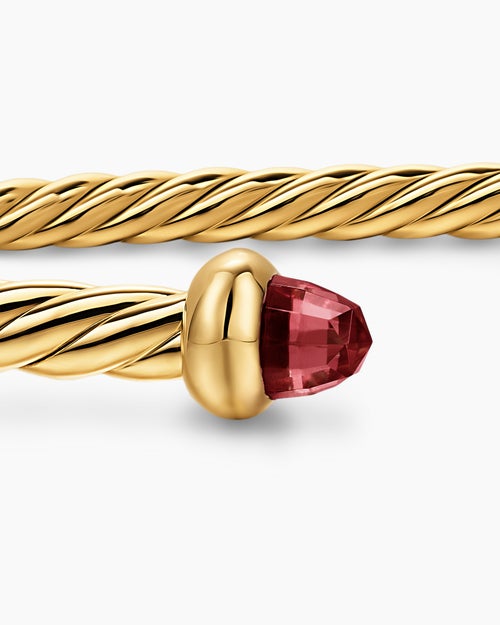 Womens Micro Cablespira Flex Bracelet in 18K Yellow Gold, 2.6mm