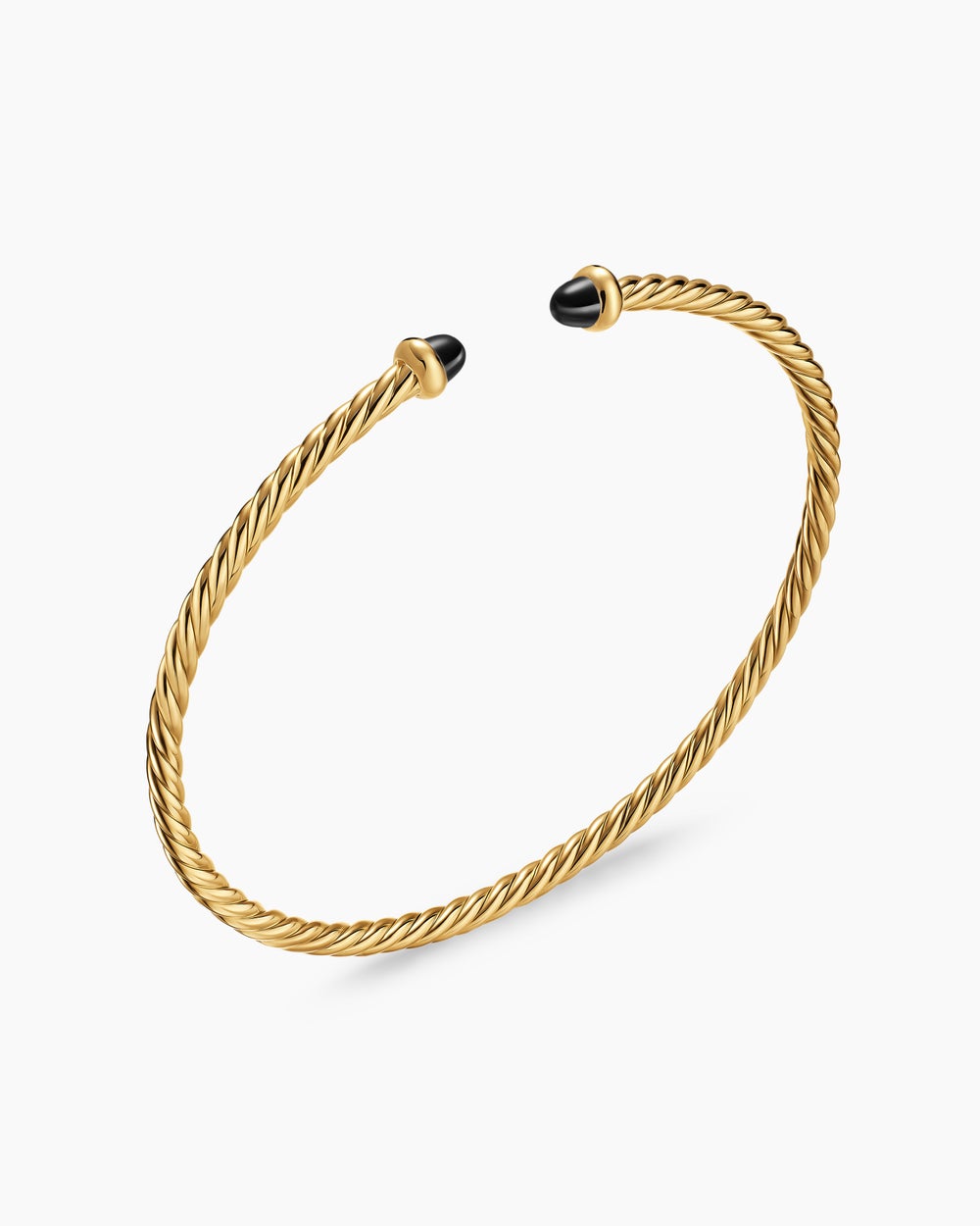 Womens Micro Cablespira Flex Bracelet in 18K Yellow Gold, 2.6mm
