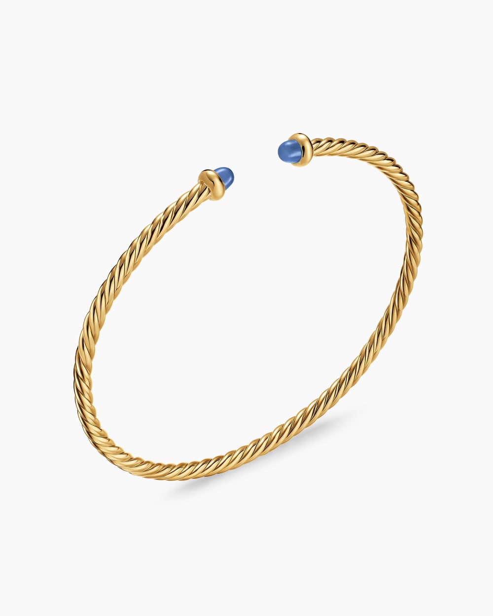 Womens Micro Cablespira Flex Bracelet in 18K Yellow Gold, 2.6mm