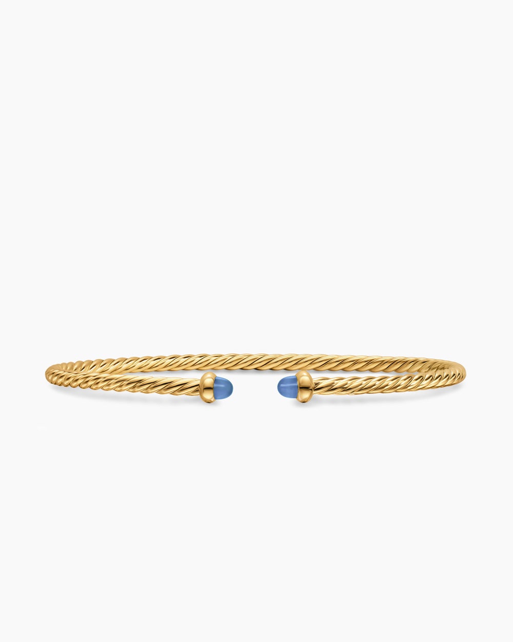 Womens Micro Cablespira Flex Bracelet in 18K Yellow Gold, 2.6mm