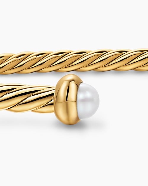 Womens Micro Cablespira Flex Bracelet in 18K Yellow Gold, 2.6mm