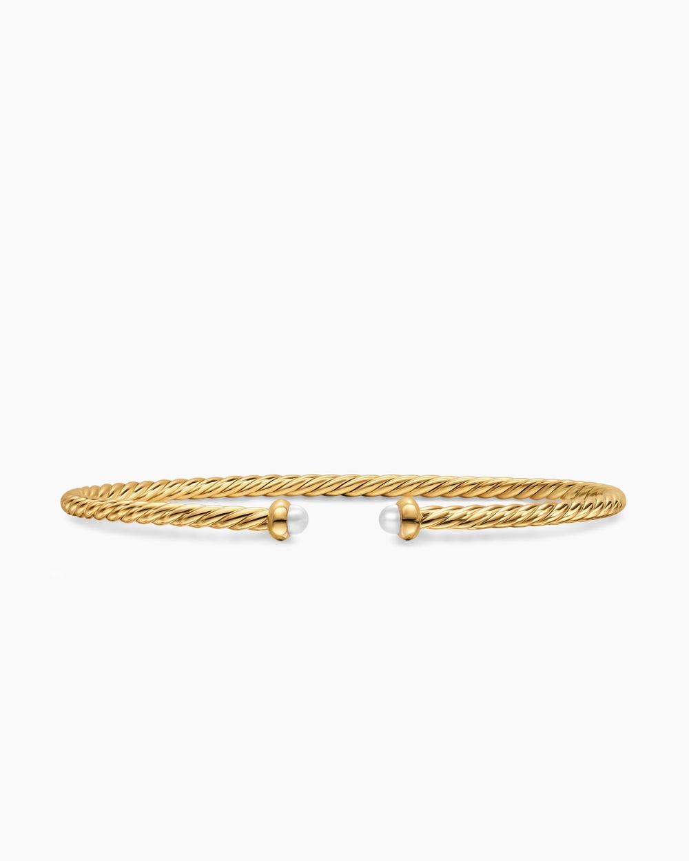 Womens Micro Cablespira Flex Bracelet in 18K Yellow Gold, 2.6mm