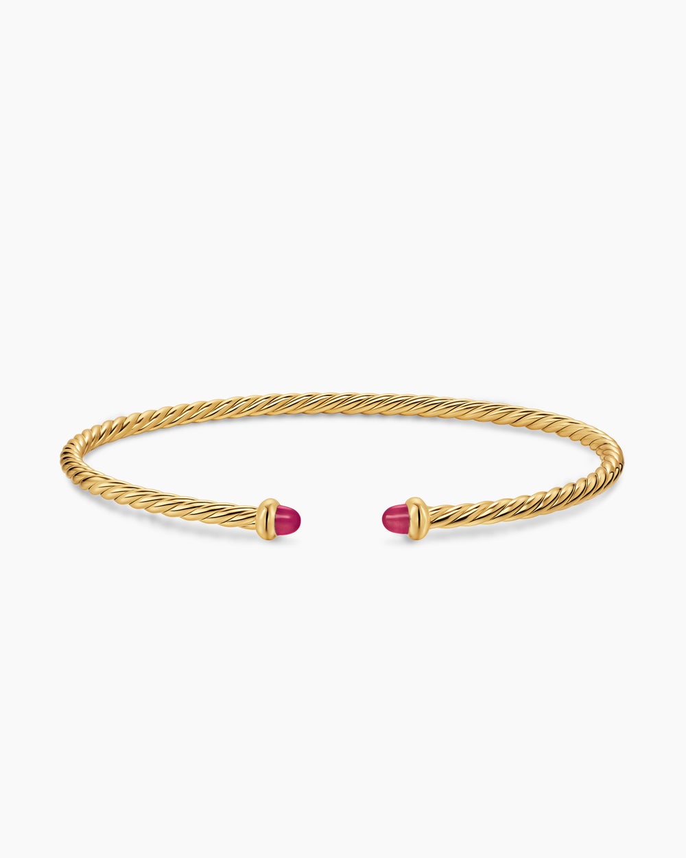 Womens Micro Cablespira Flex Bracelet in 18ct Yellow Gold, 2.6mm