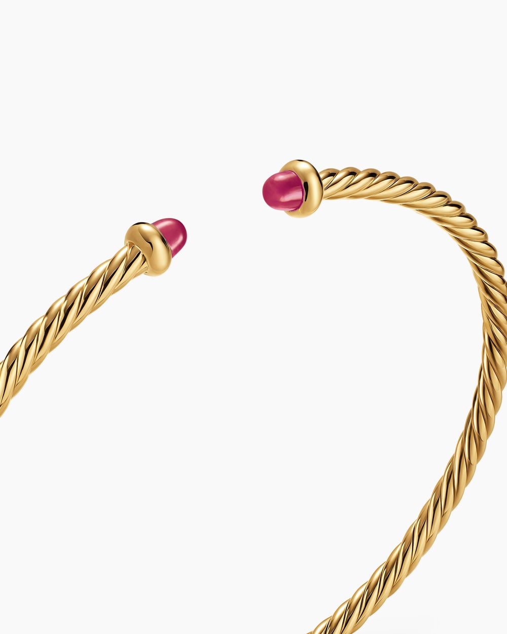Womens Micro Cablespira Flex Bracelet in 18ct Yellow Gold, 2.6mm