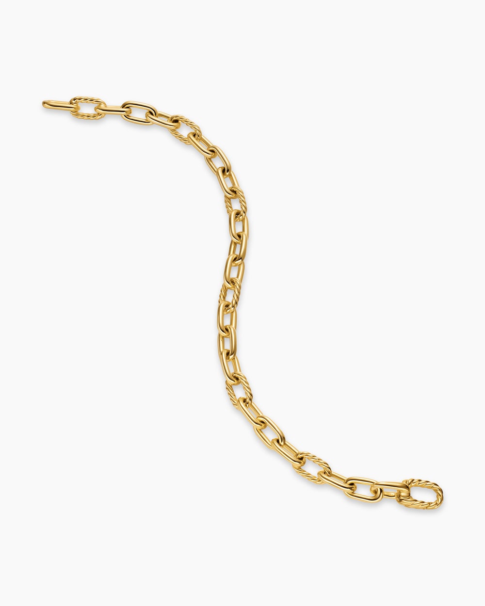 Womens DY Madison Chain Bracelet in 18K Yellow Gold, 6mm