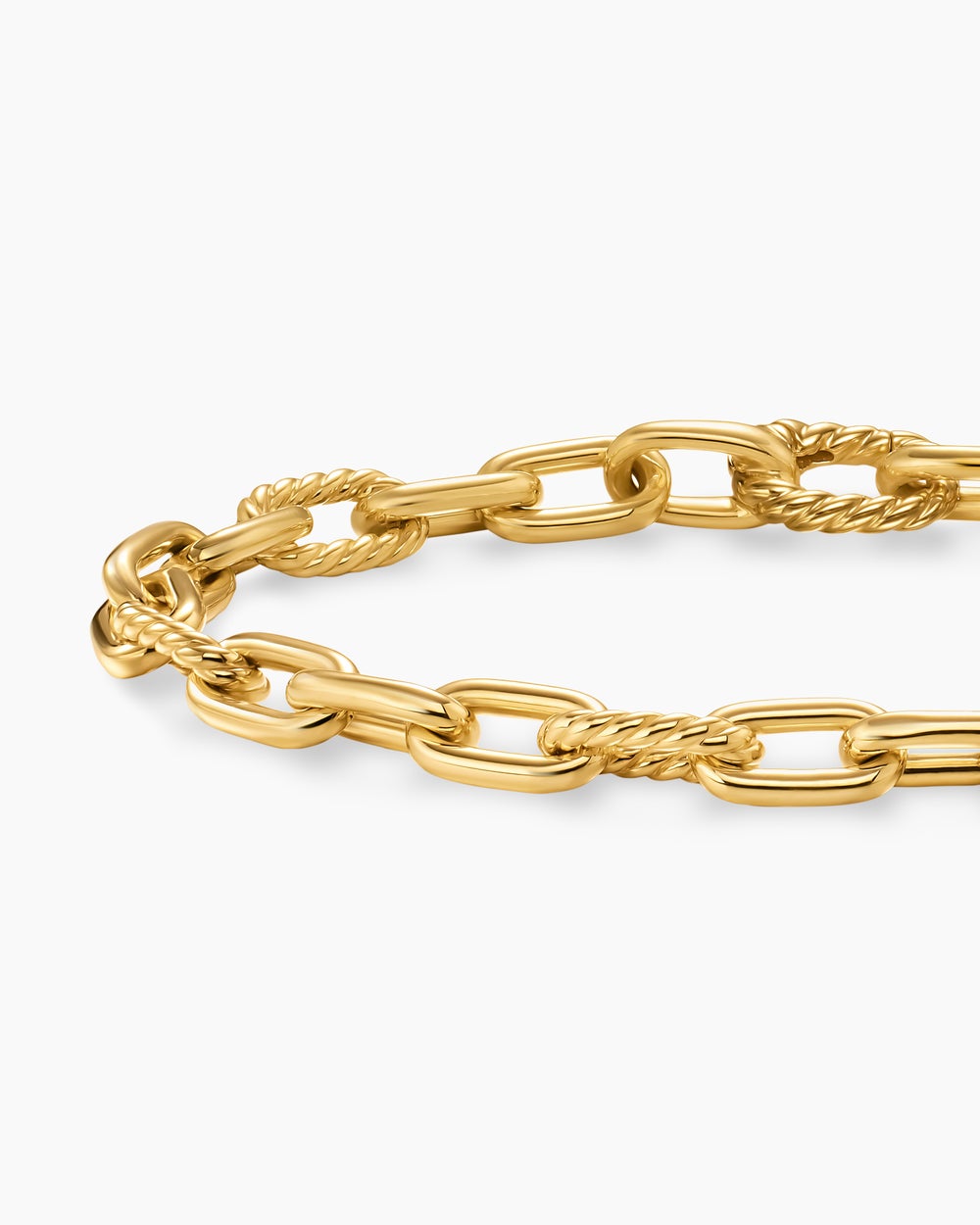 Womens DY Madison Chain Bracelet in 18K Yellow Gold, 6mm