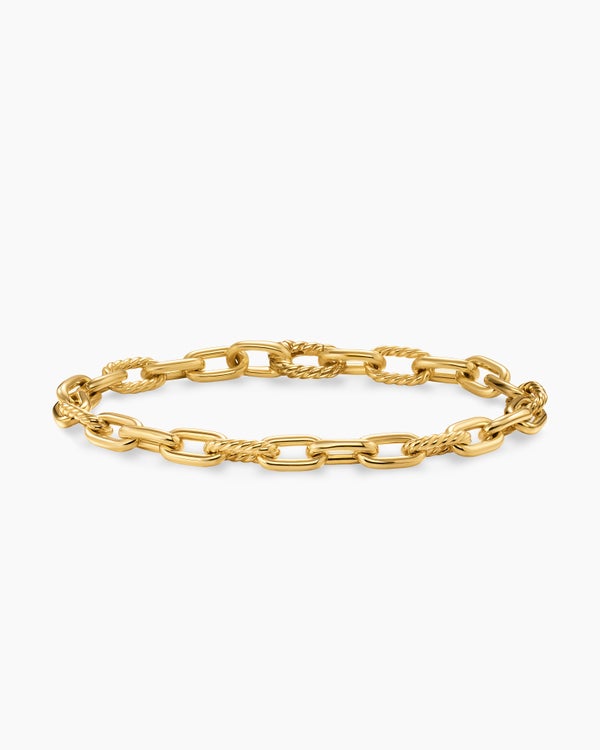 DY Madison Chain Bracelet in 18K Yellow Gold, 6mm