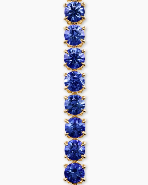 Womens Mini Tennis Bracelet in 18K Yellow Gold, 2mm