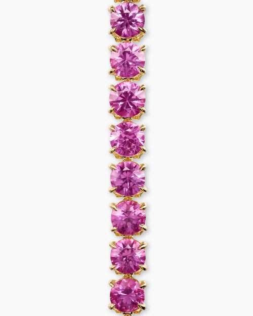 Womens Mini Tennis Bracelet in 18K Yellow Gold, 2mm