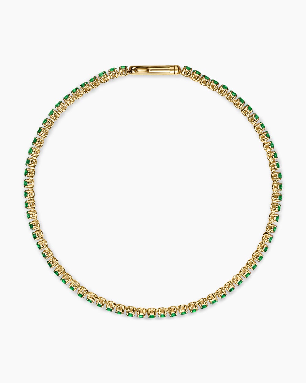 Womens Mini Tennis Bracelet in 18K Yellow Gold, 2mm
