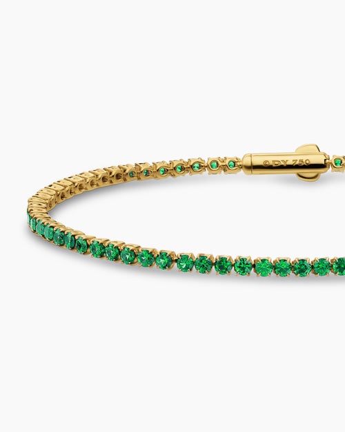 Womens Mini Tennis Bracelet in 18K Yellow Gold, 2mm