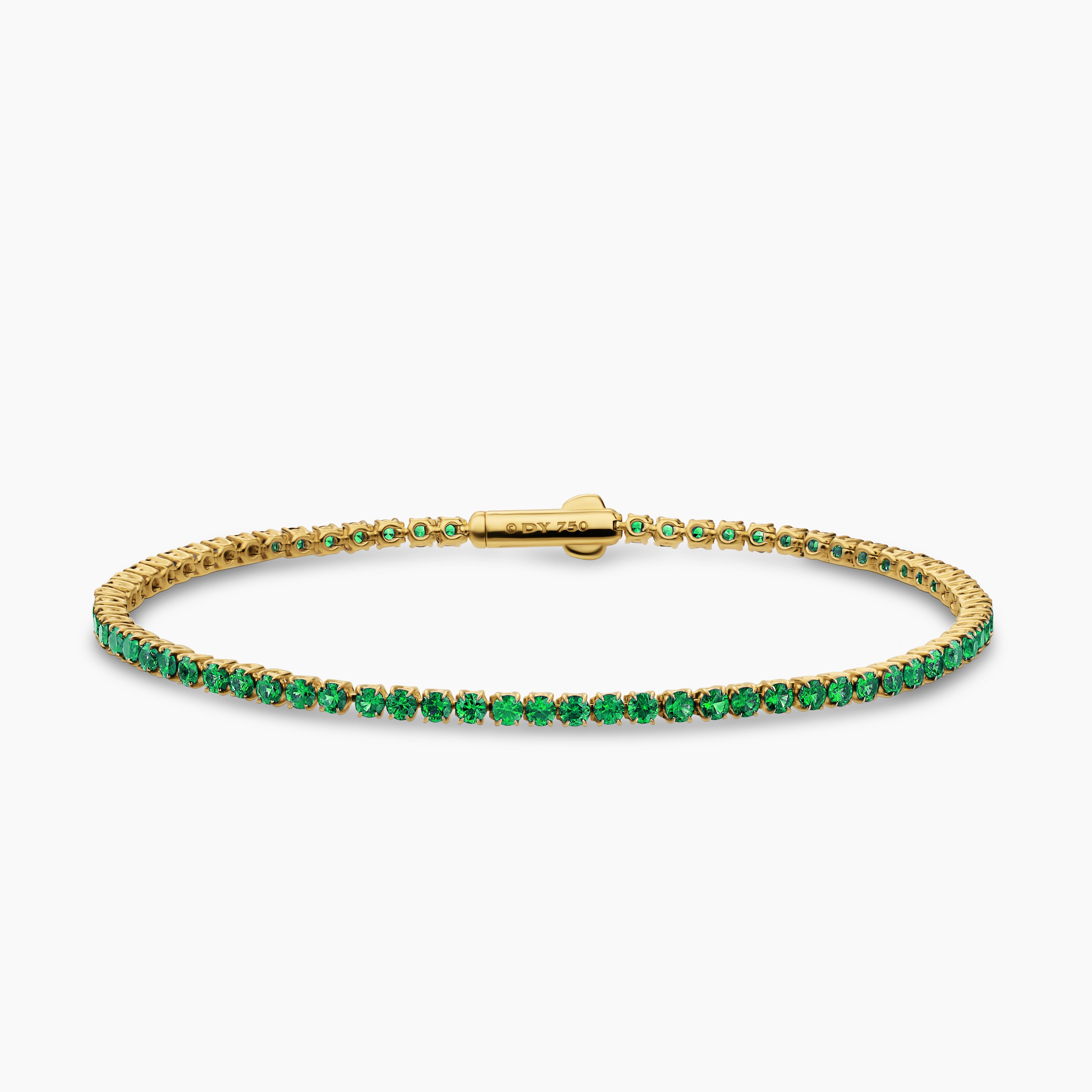 Womens Mini Tennis Bracelet in 18K Yellow Gold, 2mm