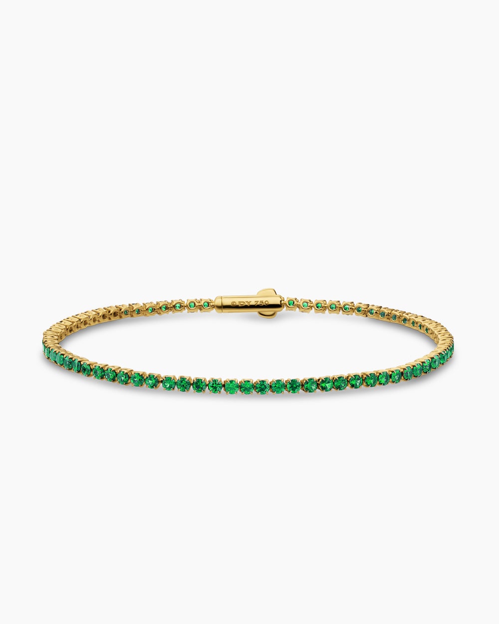 Womens Mini Tennis Bracelet in 18K Yellow Gold, 2mm