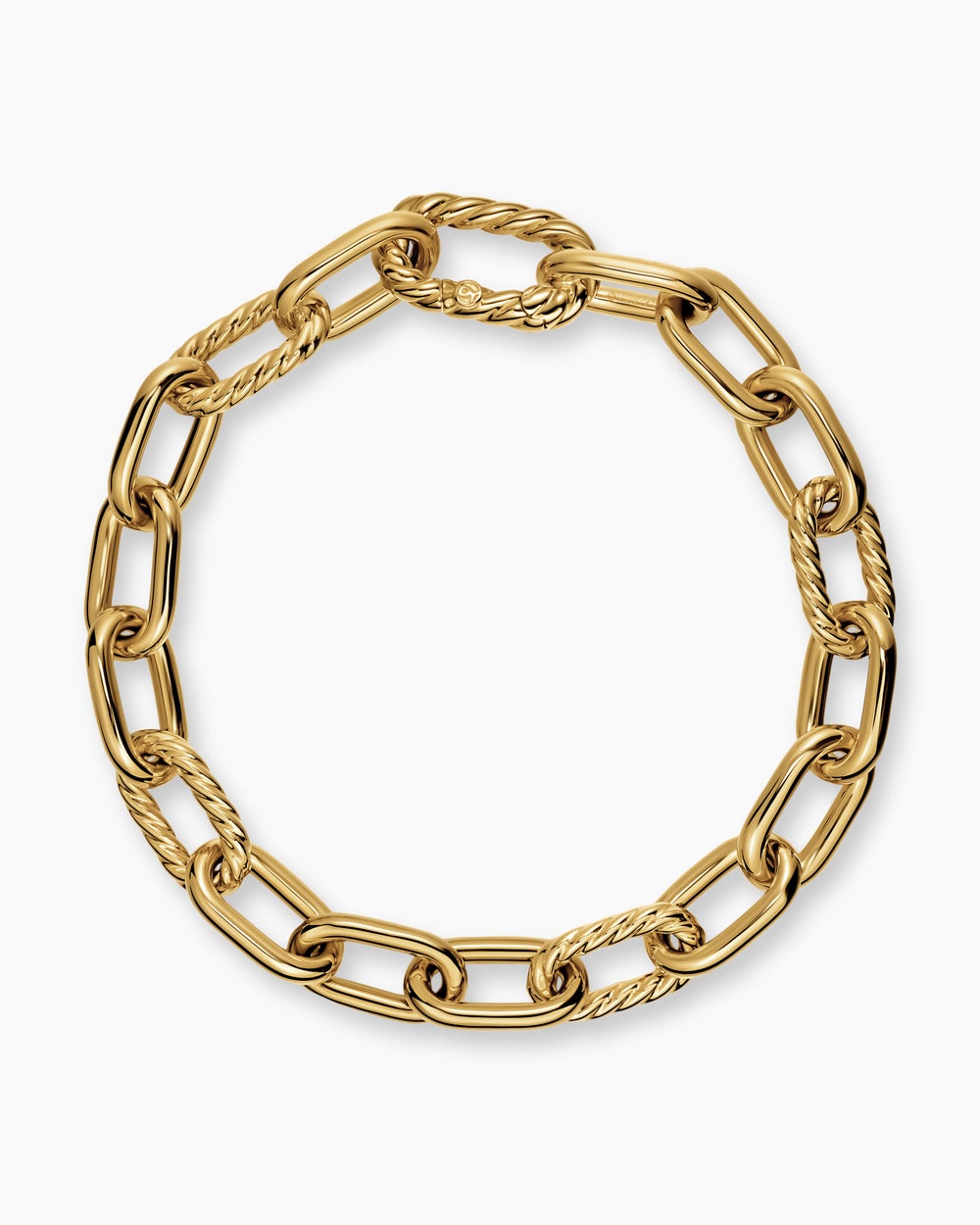 Womens DY Madison Chain Bracelet in 18K Yellow Gold, 8.5mm