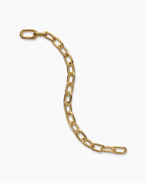 Bracelet chaîne DY Madison en or jaune 18 carats, 8,5 mm femmes