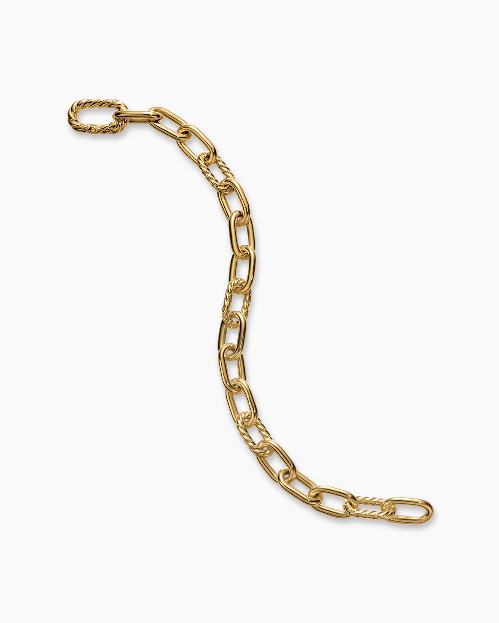 Womens DY Madison Chain Bracelet in 18K Yellow Gold, 8.5mm