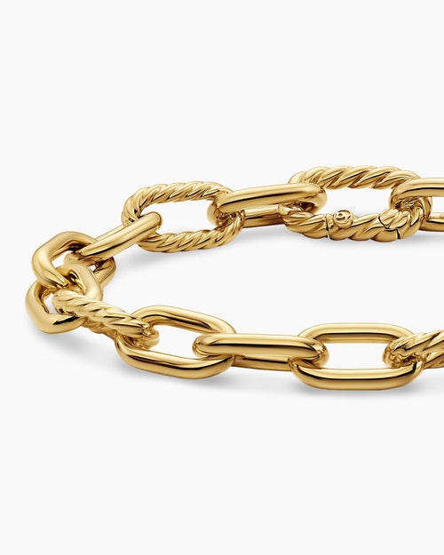 Bracelet chaîne DY Madison en or jaune 18 carats, 8,5 mm femmes