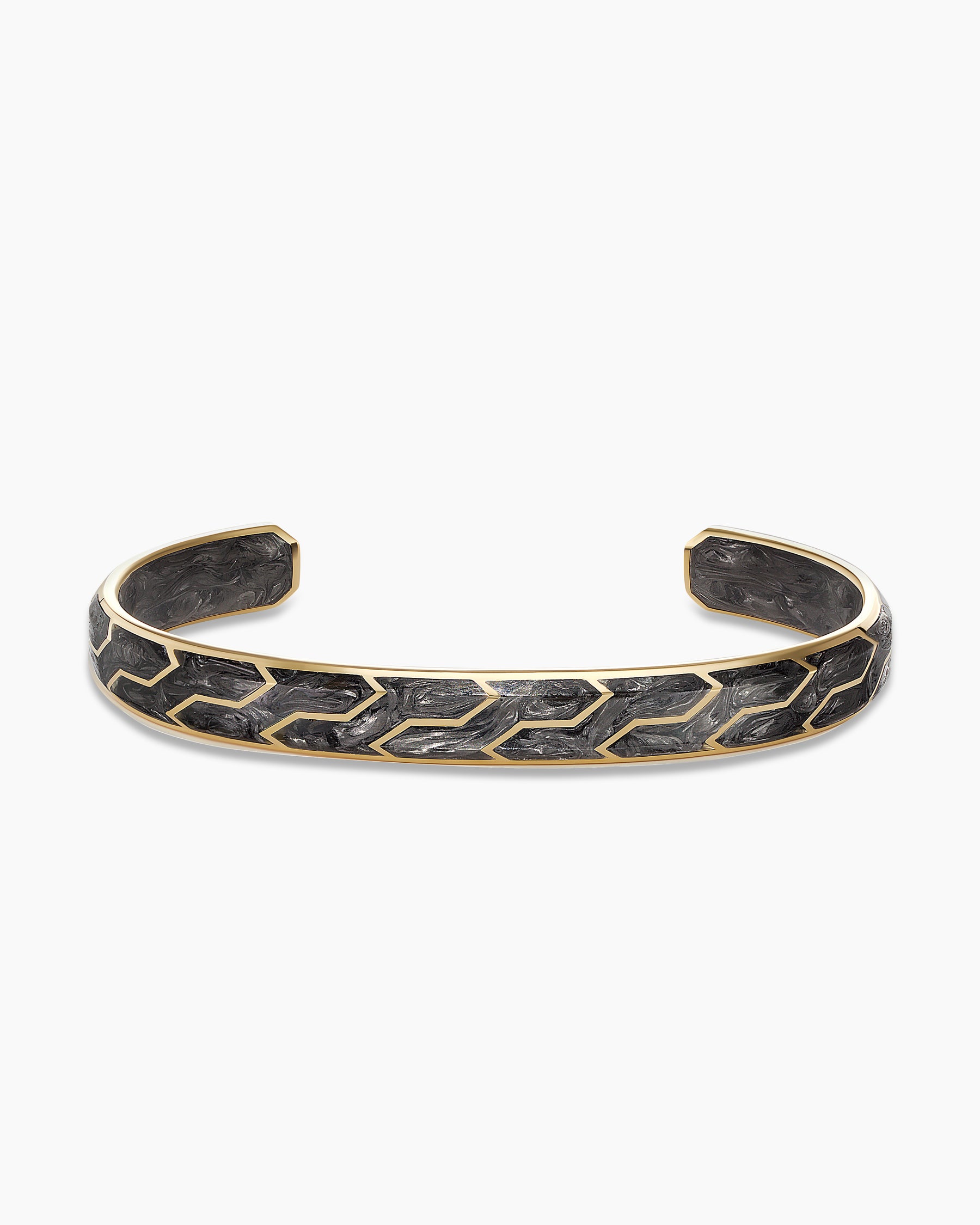 HERMÈS Cuff Bracelet in enameled gold metal