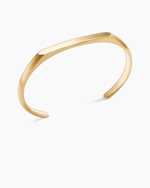Mens Streamline® Cuff Bracelet in 18K Yellow Gold, 5.5mm