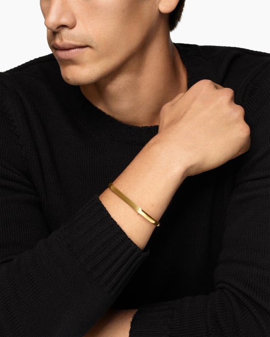 Streamline Cuff Bracelet in 18K Yellow Gold, 5.5mm