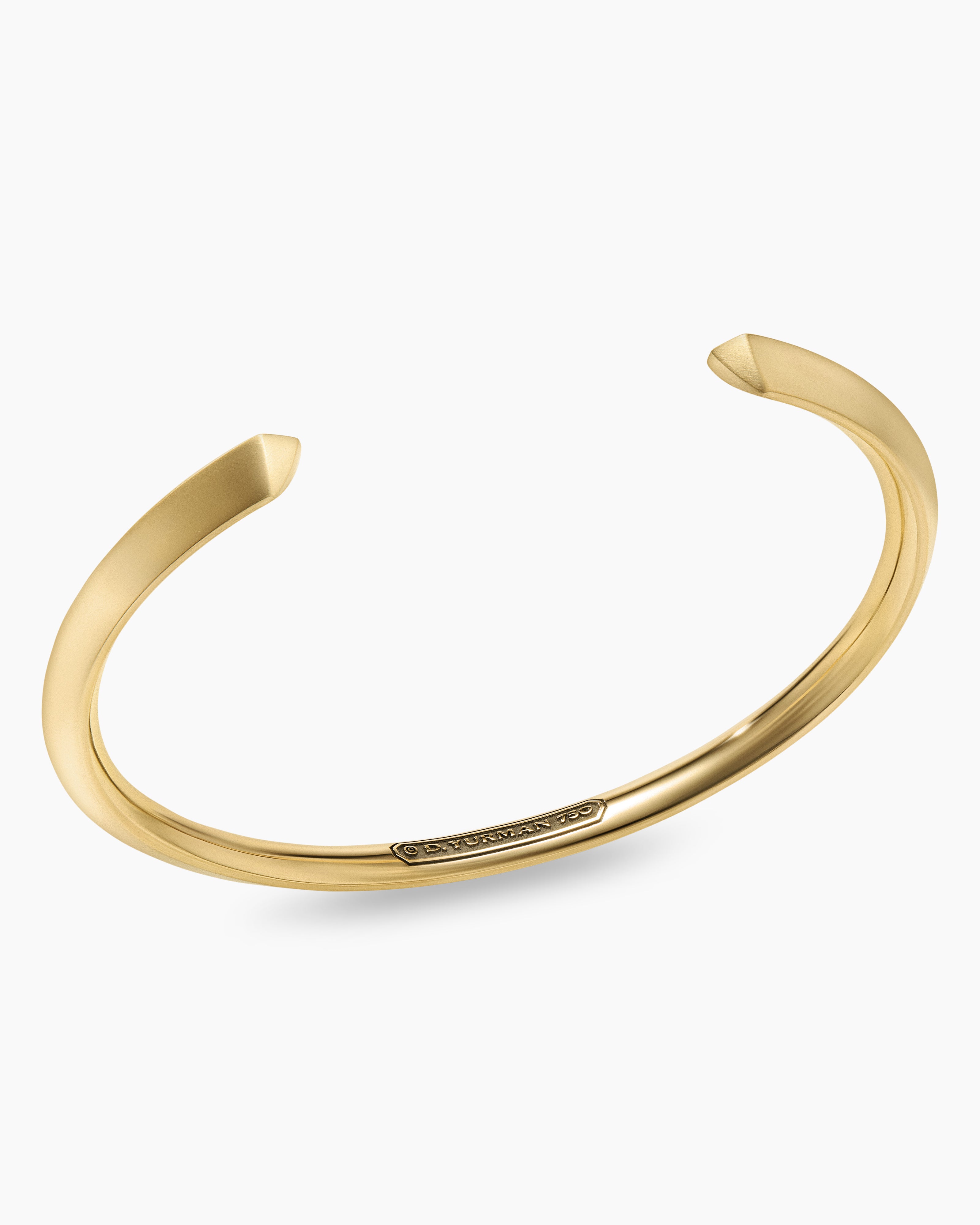 18K Gold Plated Roman Numeral Cuff Bracelet