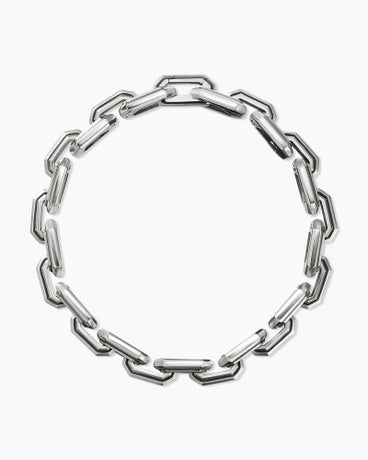 Deco Link Bracelet in Sterling Silver, 11mm