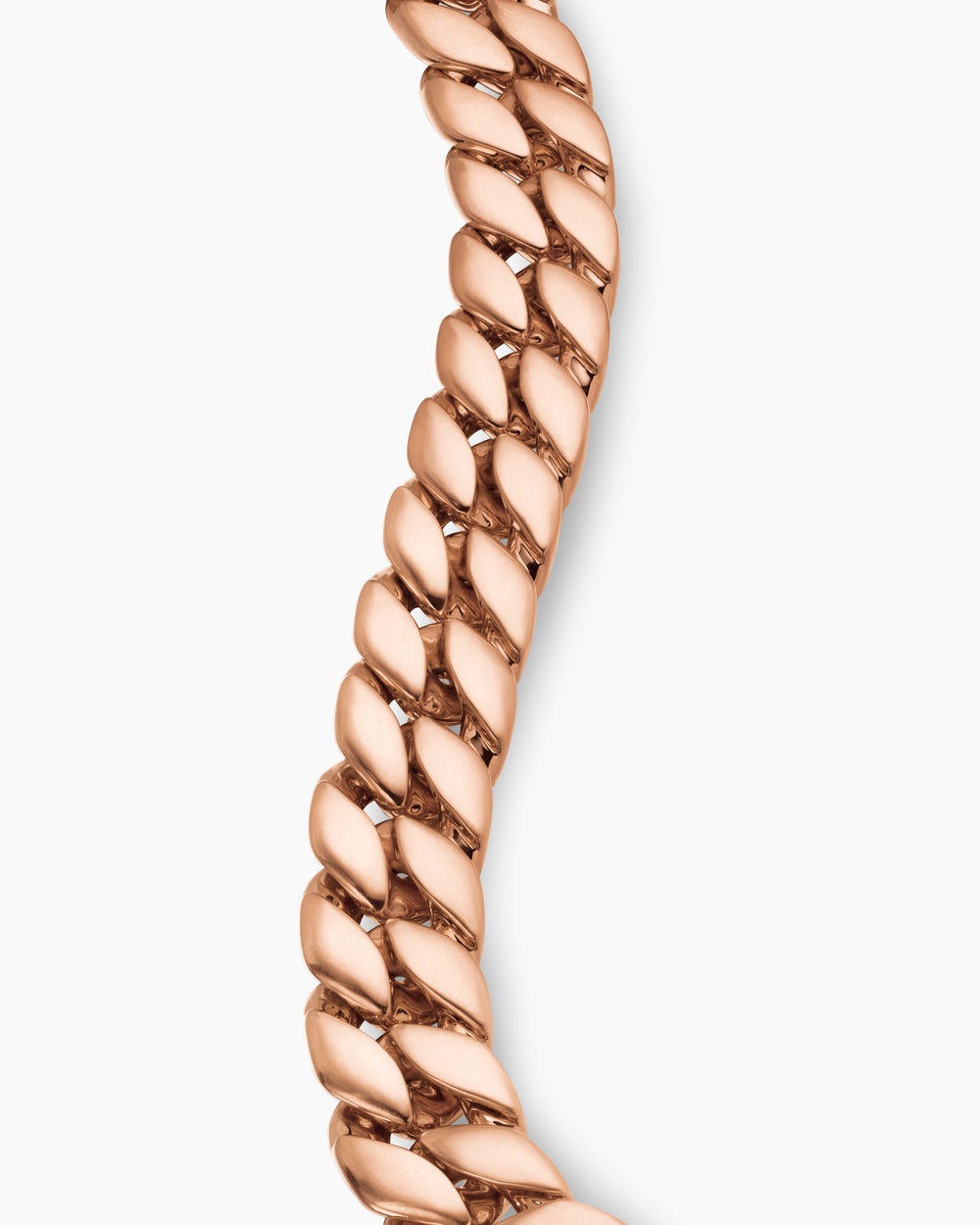 Bracelet Curb Chain en or rose 18 carats, 14,5 mm hommes