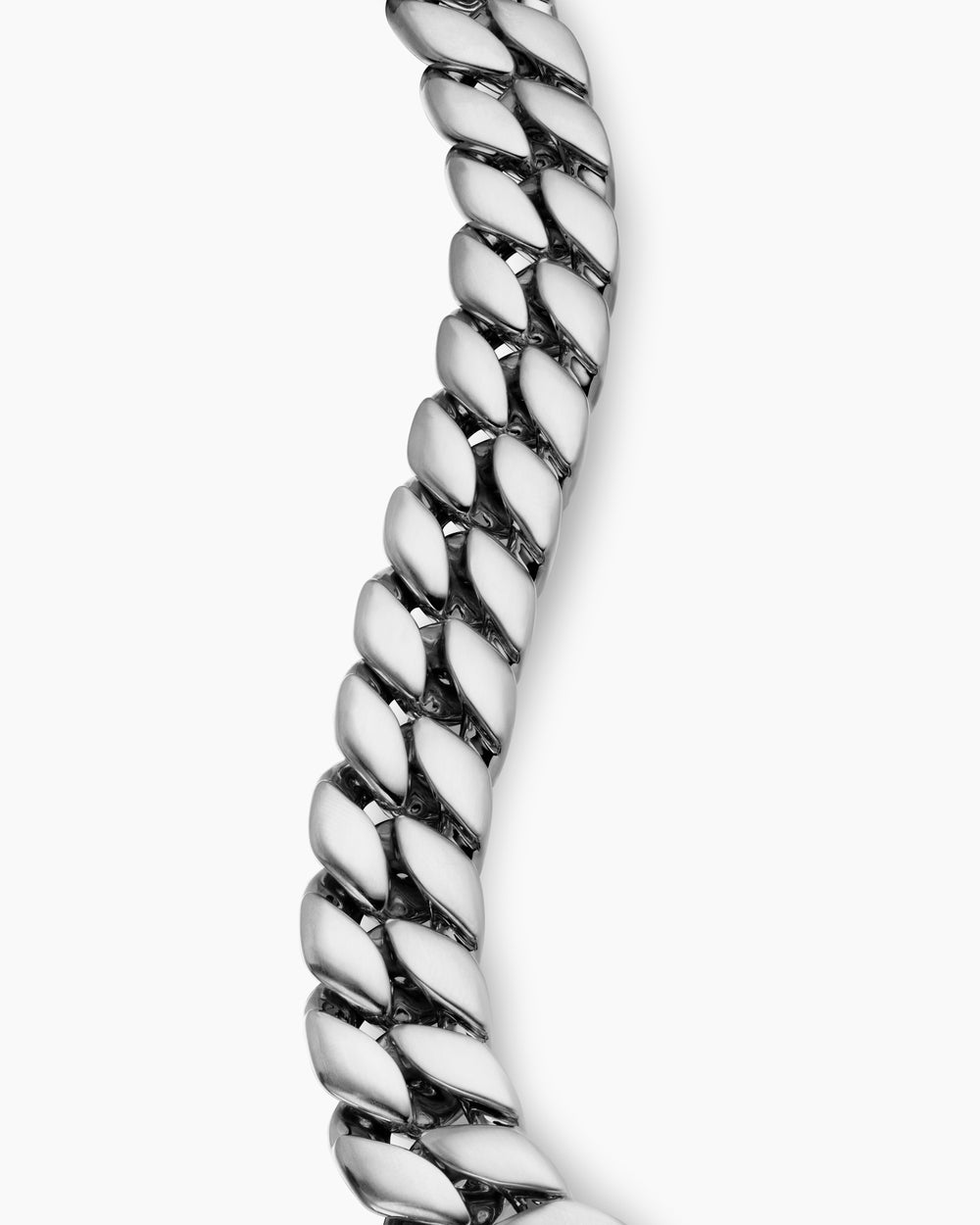 Bracelet Curb Chain en argent sterling, 14,5 mm hommes
