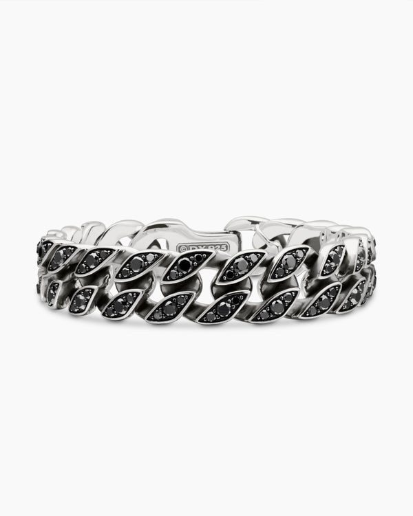 Curb Chain Bracelet in Sterling Silver, 14.5mm