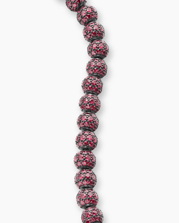 Spiritual Beads Bracelet in Sterling Silver with Pavé, 6mm