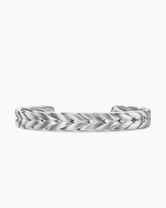 Chevron Cuff Bracelet in Sterling Silver, 9mm