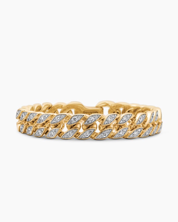 Curb Chain Bracelet in 18K Yellow Gold, 11.5mm