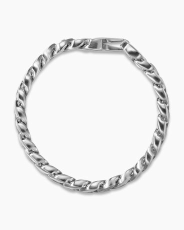 Bracelet en chaîne en maille cheval en argent massif, 11,5 mm