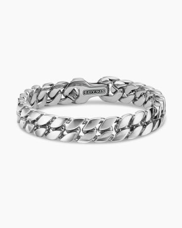 Curb Chain Bracelet in Sterling Silver, 11.5mm