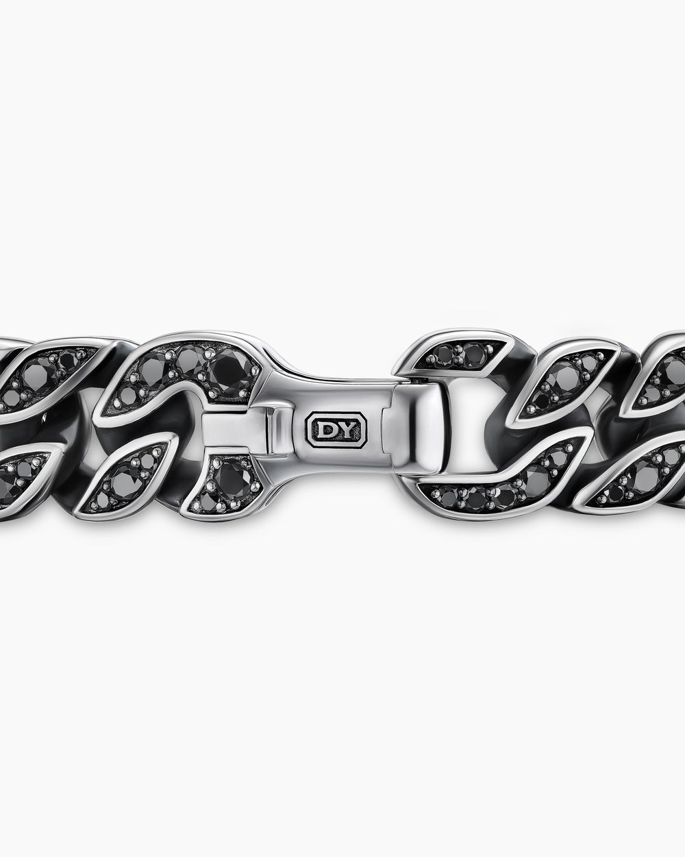 Mens Curb Chain Bracelet in Sterling Silver, 11.5mm