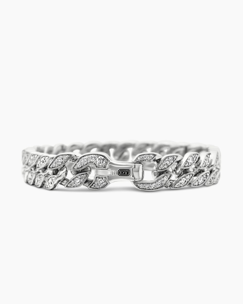 Mens Curb Chain Bracelet in Sterling Silver, 11.5mm