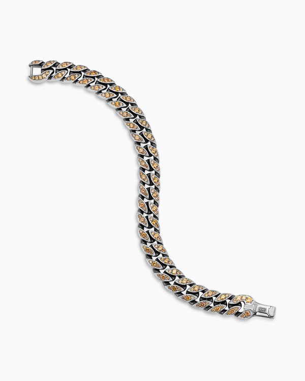 Curb Chain Bracelet in Sterling Silver, 11.5mm