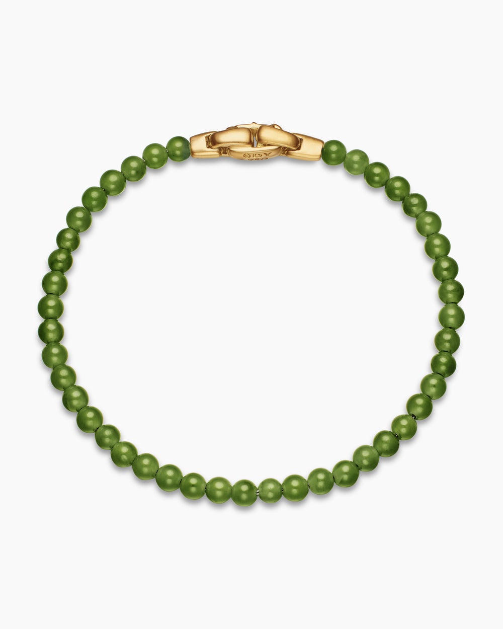 Mens Spiritual Beads Bracelet with 18ct Yellow Gold, 4mm
