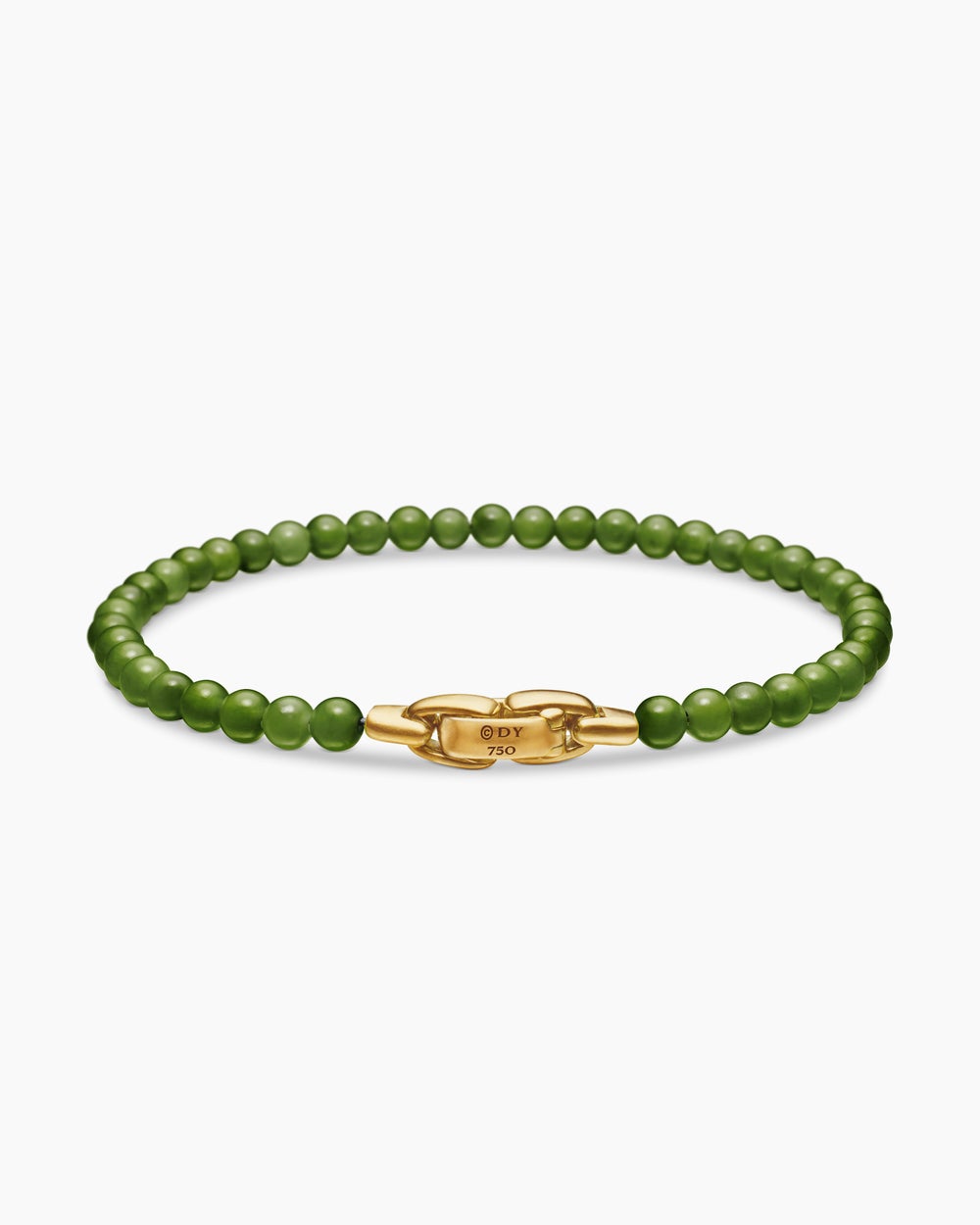 Mens Spiritual Beads Bracelet with 18ct Yellow Gold, 4mm