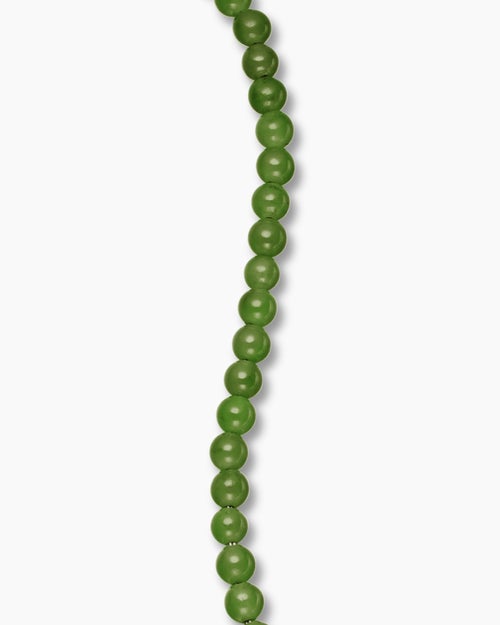 Mens Spiritual Beads Bracelet with 18K Yellow Gold, 4mm