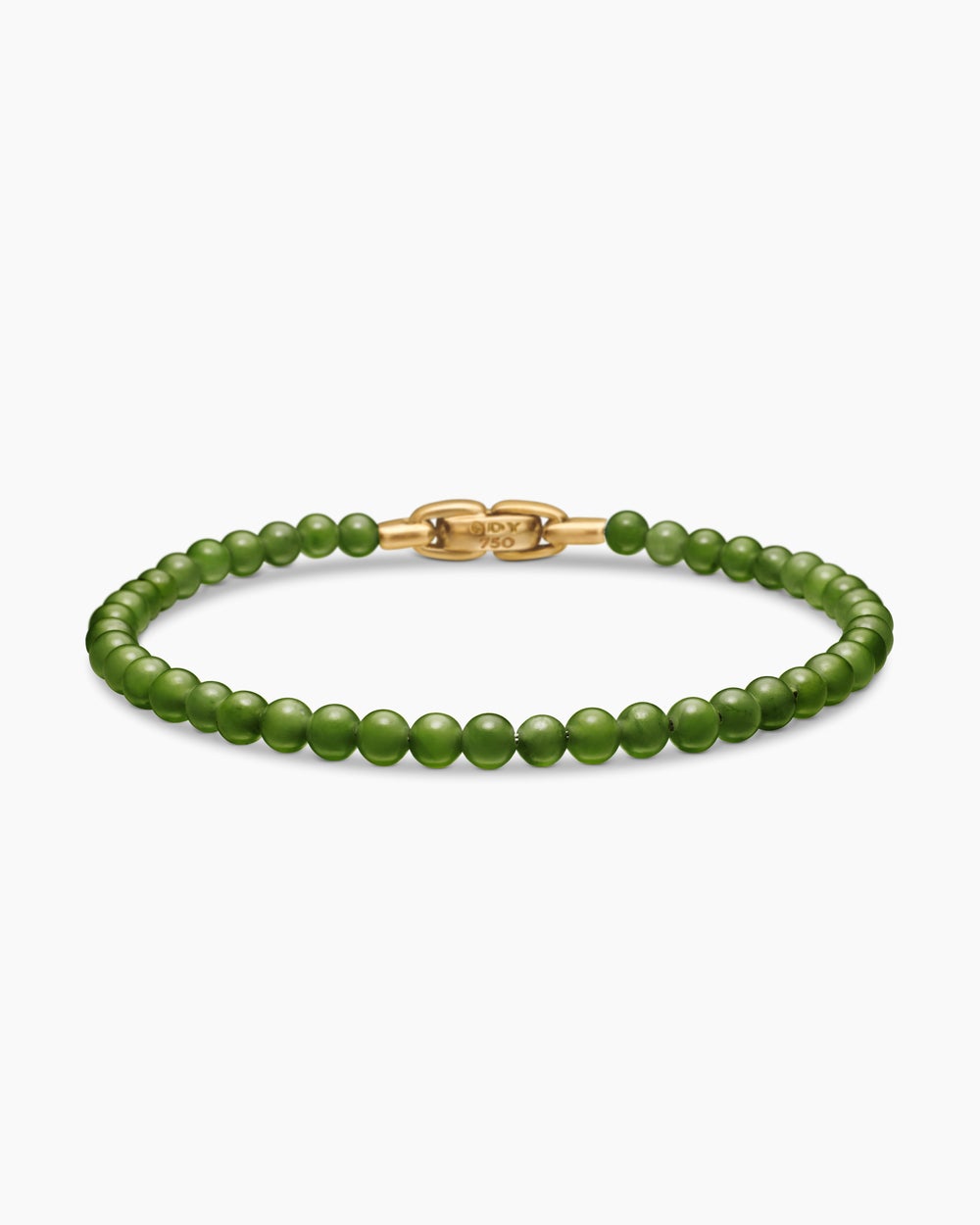 Mens Spiritual Beads Bracelet with 18ct Yellow Gold, 4mm