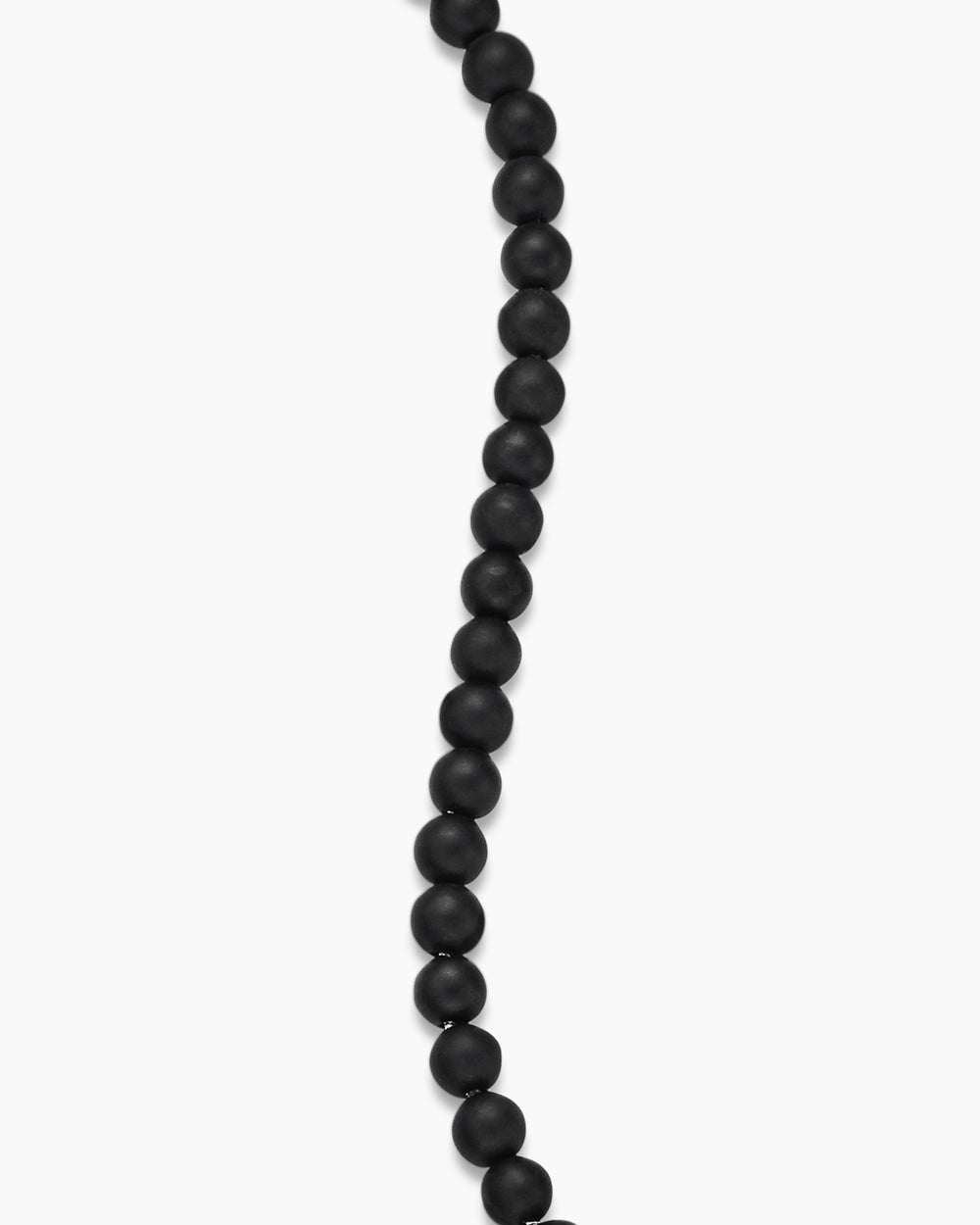 Mens Spiritual Beads Bracelet in Sterling Silver, 4mm