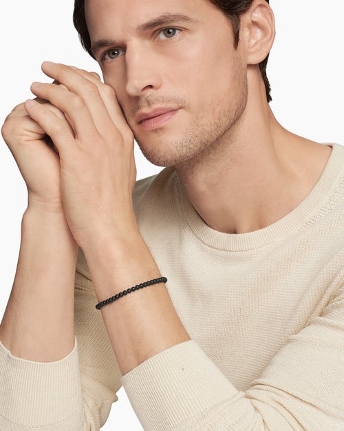 Bracelet Spiritual Beads en argent massif, 4 mm