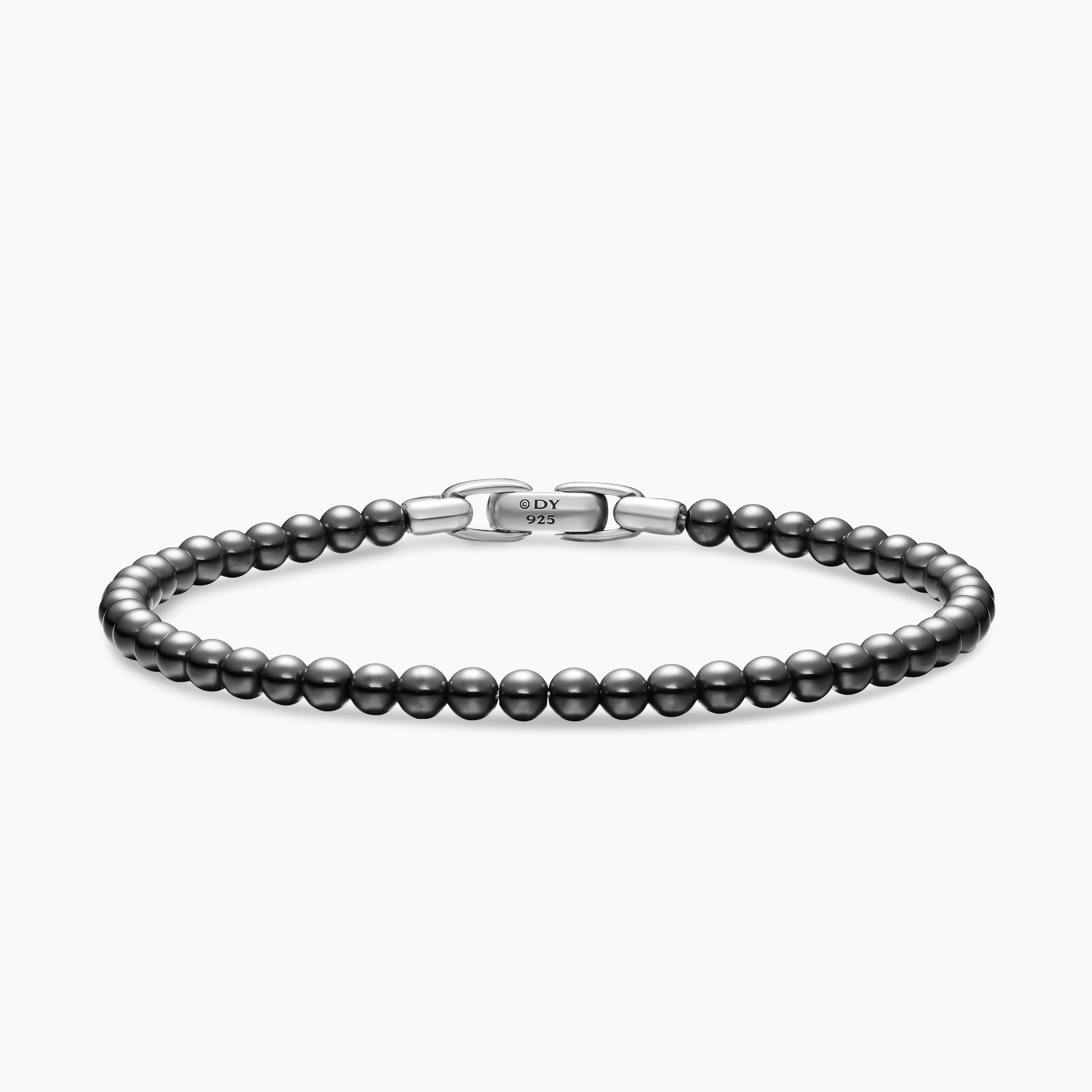 Bracelet Spiritual Beads en argent massif, 4 mm homme 