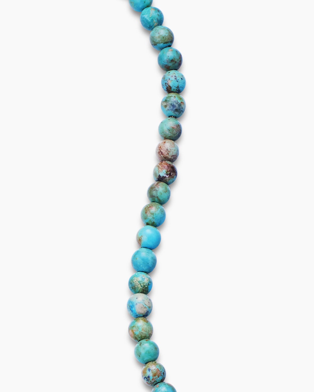 Mens Spiritual Beads Bracelet in Sterling Silver, 4mm