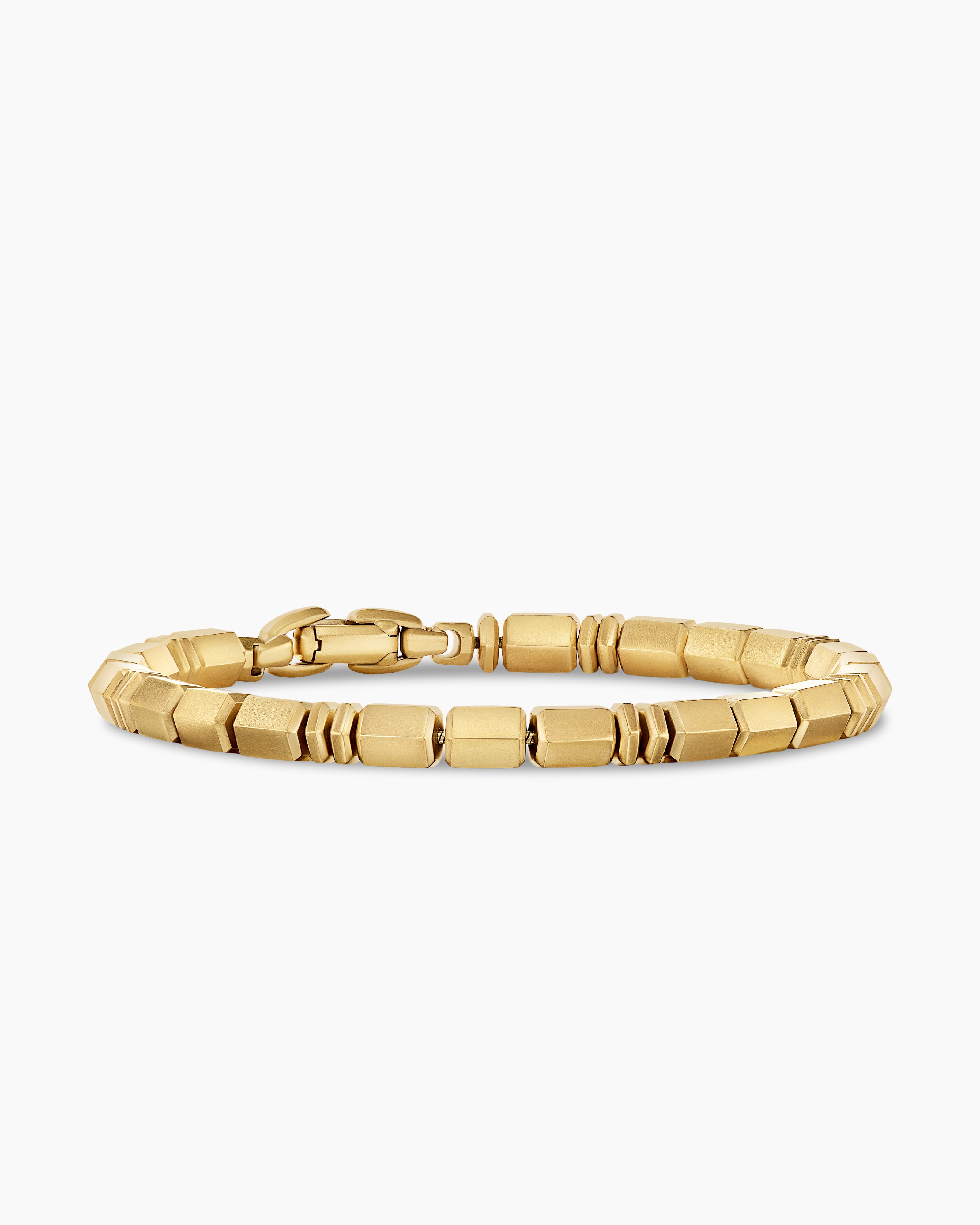 David Yurman Spiritual Beads Bracelet in 18K Yellow Gold, 6mm Men's Size Small