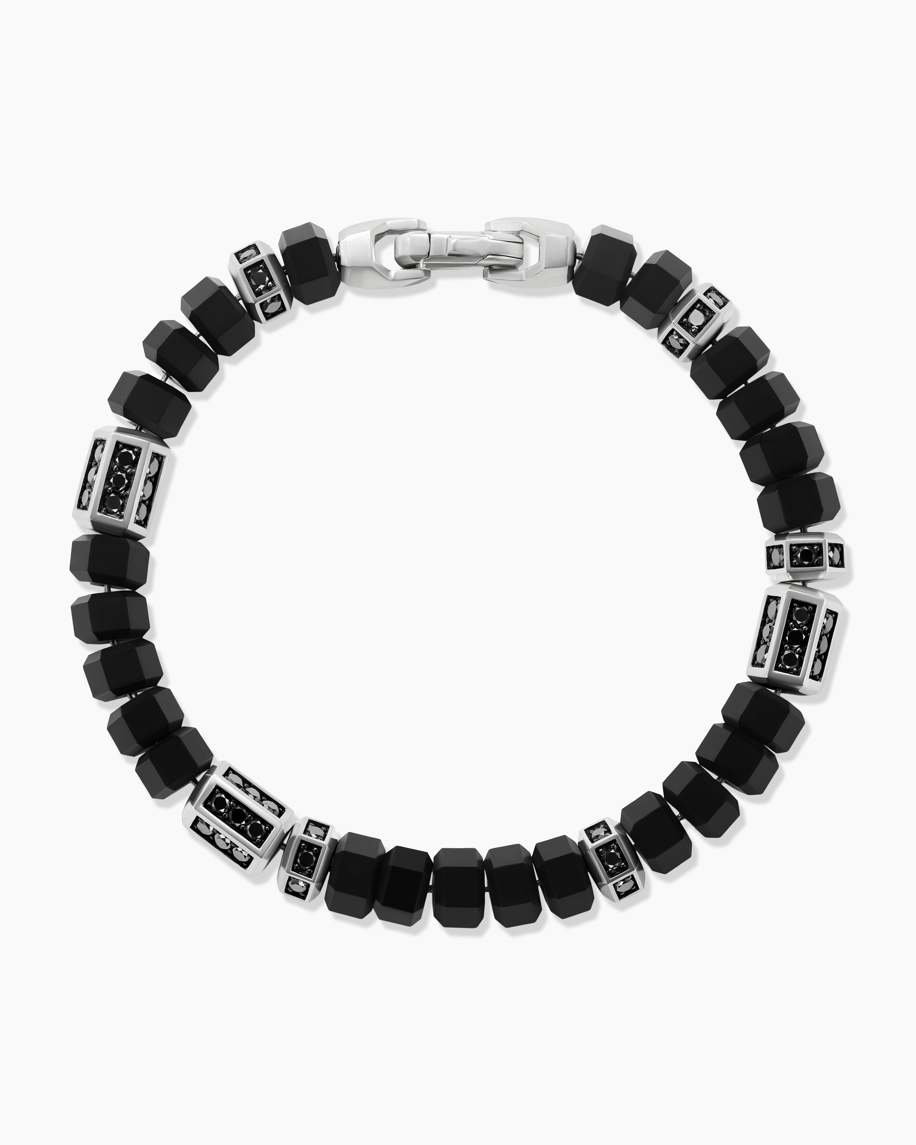 Emporio Armani Black Onyx Beaded Bracelet - EGS3030001 - Watch Station